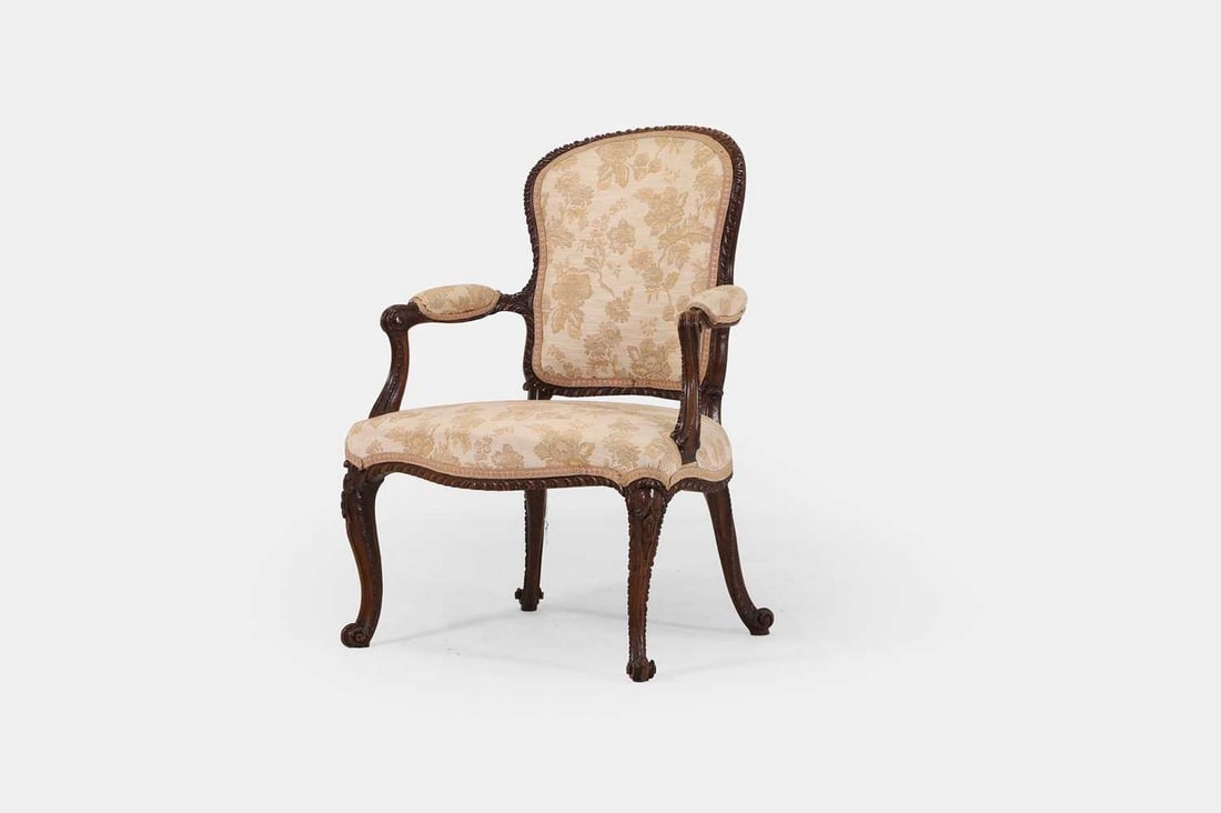 A George III simulated mahogany armchair, circa 1780, (1 of 3)