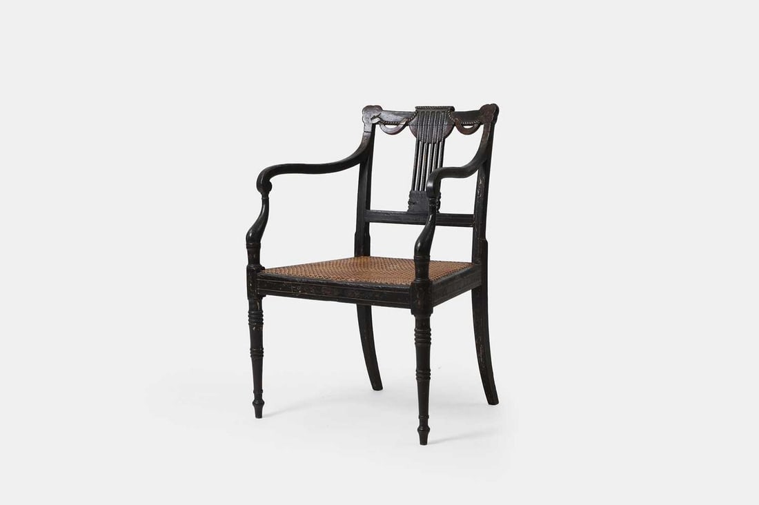 A Regency beech armchair, circa 1800, (1 of 3)