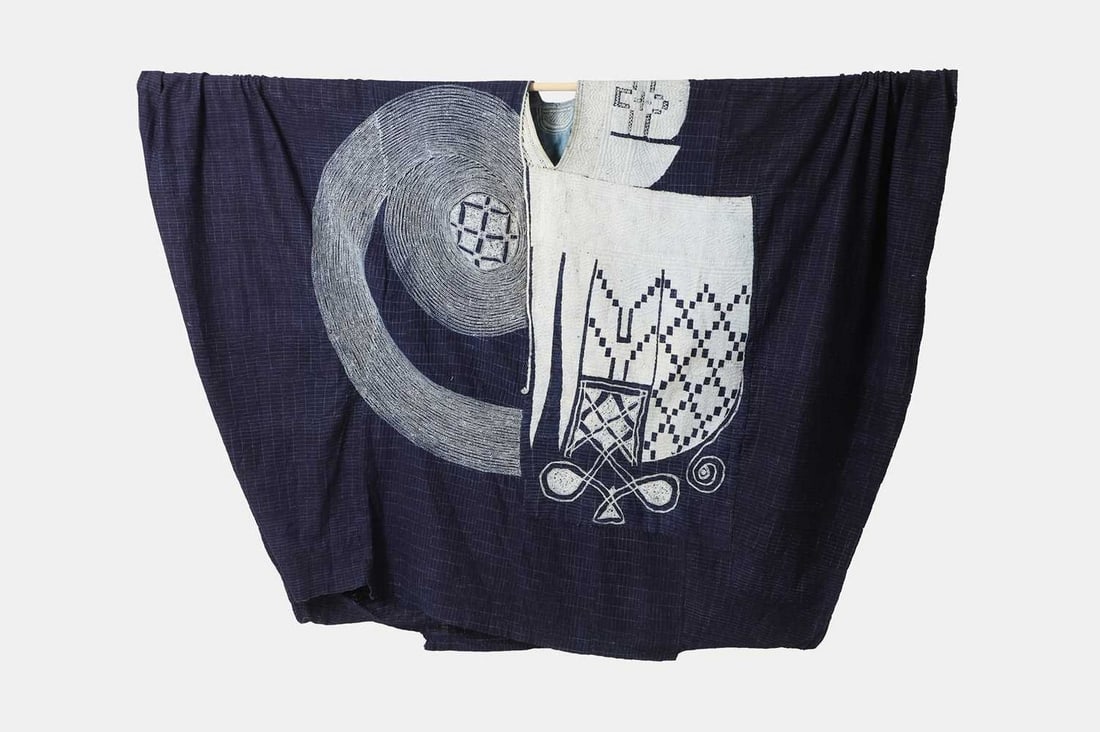 A Nupe Bida or Hausa men's agbada robe, second quarter of the 20th century, Nigerian, (1 of 4)