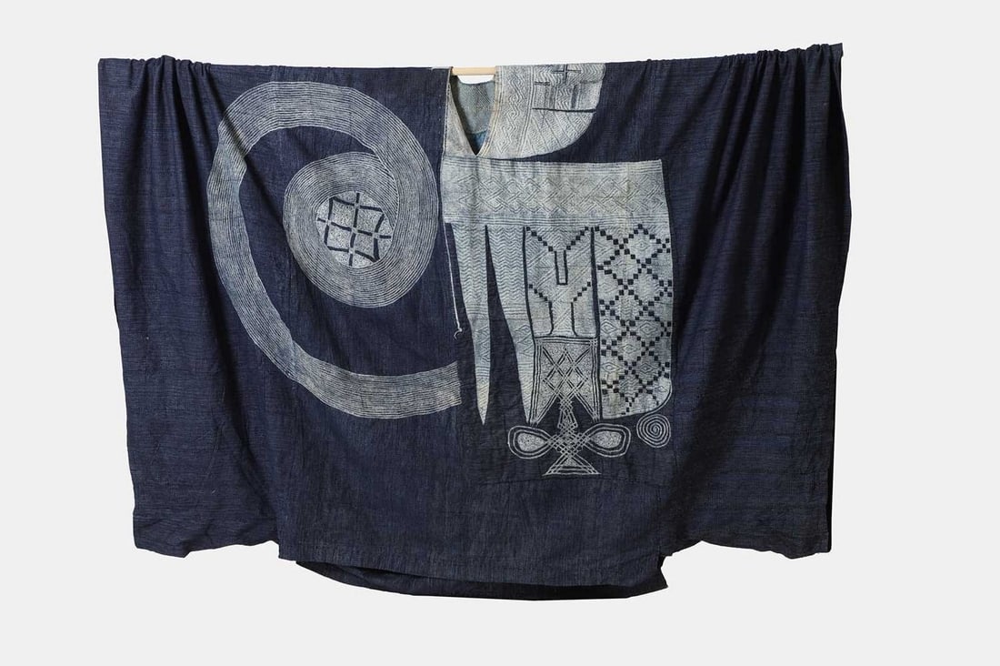 A Nupe Bida or Hausa men's agbada robe, second quarter of the 20th century, Nigerian, (1 of 4)