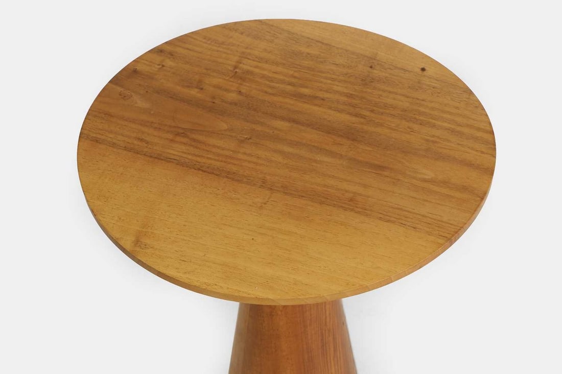 A walnut side table by Rose Uniacke, of recent manufacture, - 3