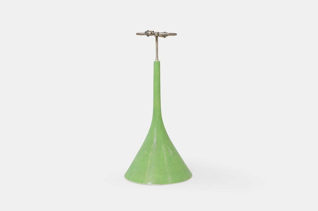 A faux shagreen table lamp, 20th century, (1 of 3)