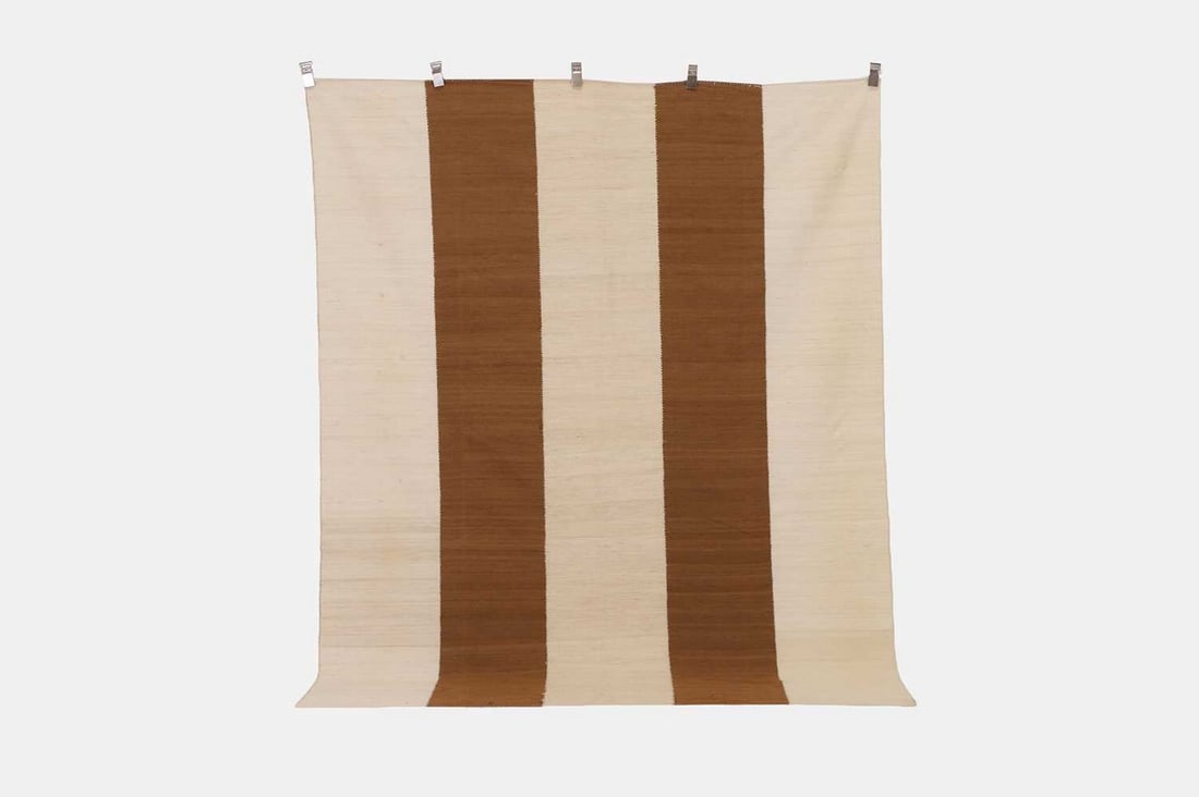 A flat-weave wool rug, of recent manufacture, (1 of 2)