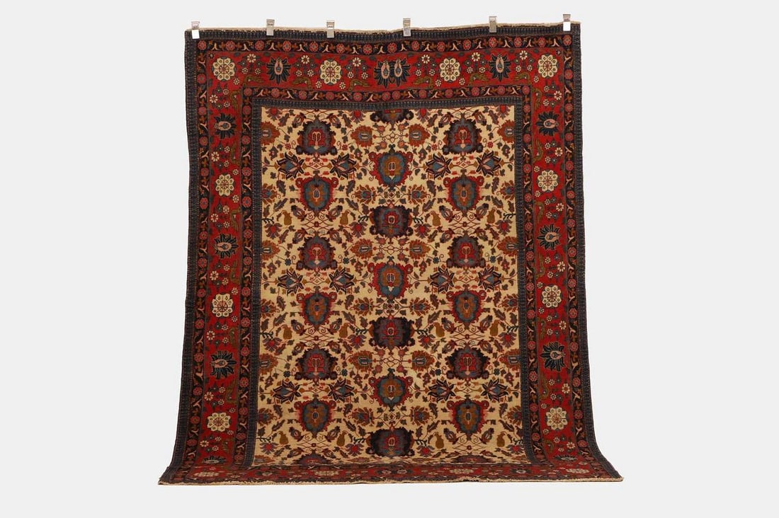 A Veramin wool carpet, first quarter of the 20th century, (1 of 3)