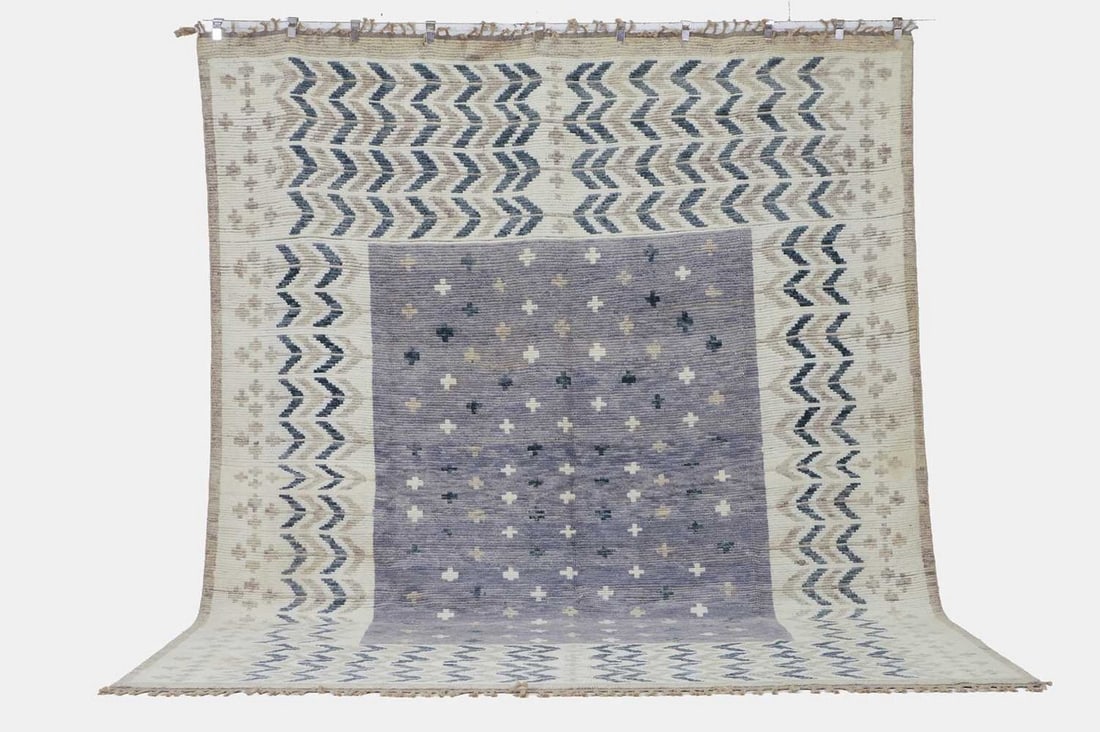 A wool carpet of Scandinavian design, of recent manufacture, (1 of 3)