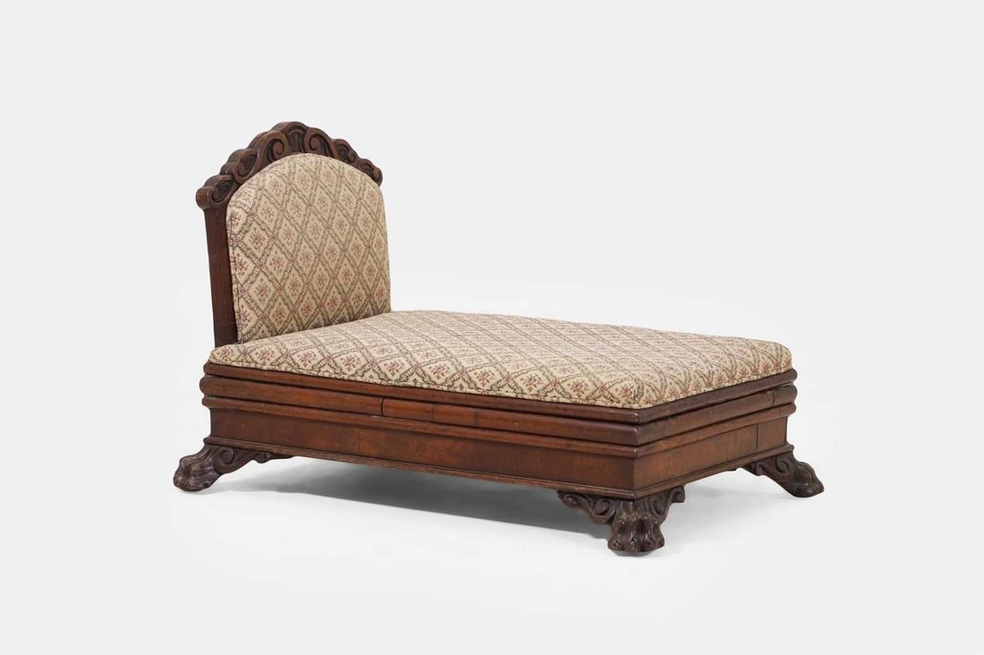 A late Victorian gout stool. circa 1880, (1 of 3)
