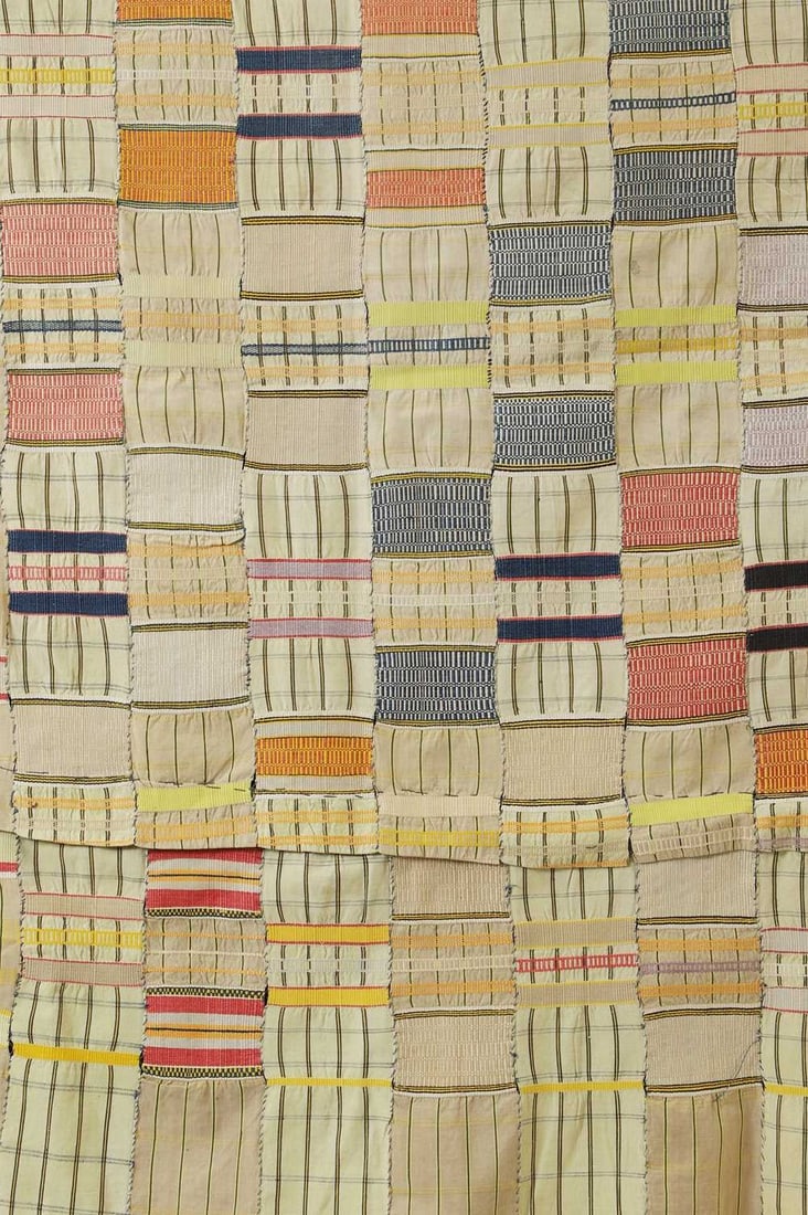 An Asante kente cloth, 20th century, Ghanaian, (1 of 2)