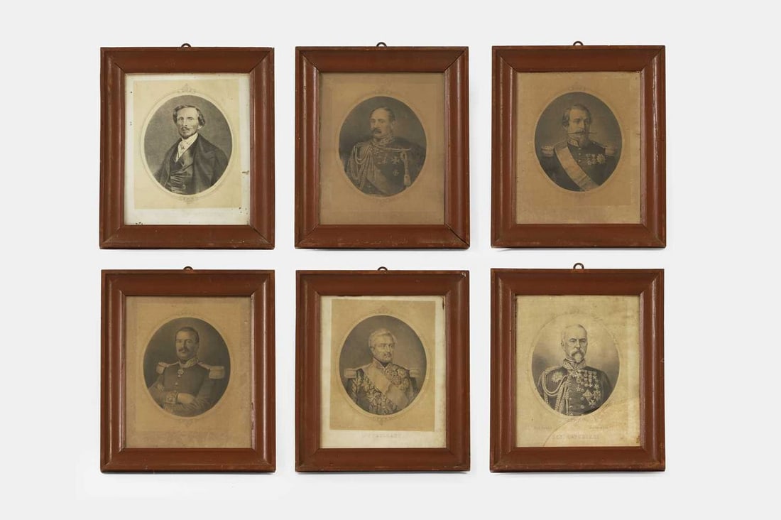Italian School, 19th century, a set of eleven lithographs of Italian historical figures, (1 of 13)