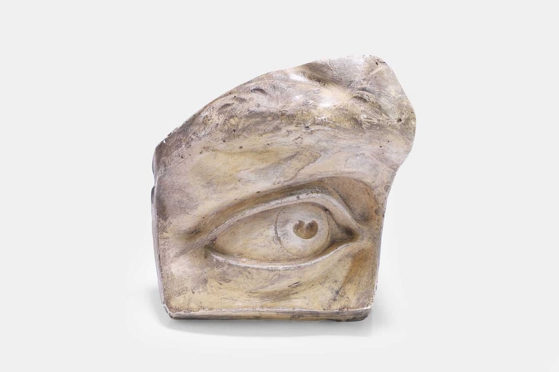 A plaster cast of David's eye by D Brucciani & Co., late 19th/early 20th century, after the original (1 of 3)