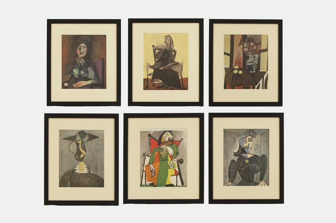 ▲ After Pablo Picasso Ten offset lithographs from Seize Peintures (1939-1943) (1 of 13)