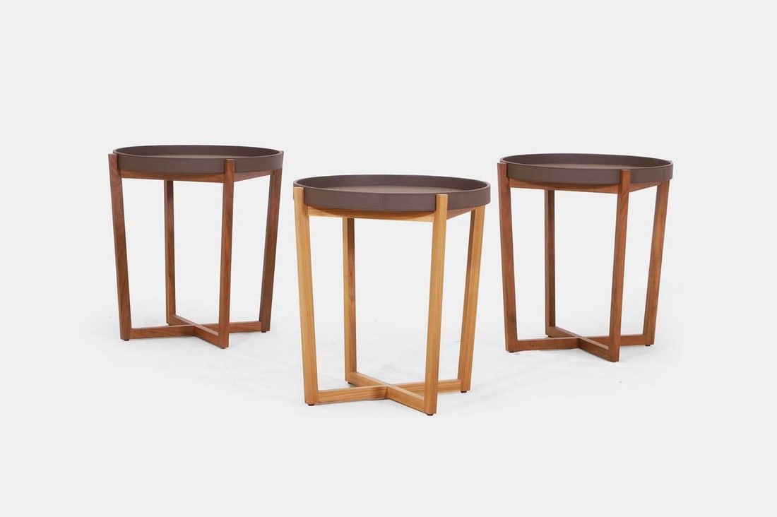 A group of three David Linley 'Ebury' side tables, of recent manufacture, (1 of 3)