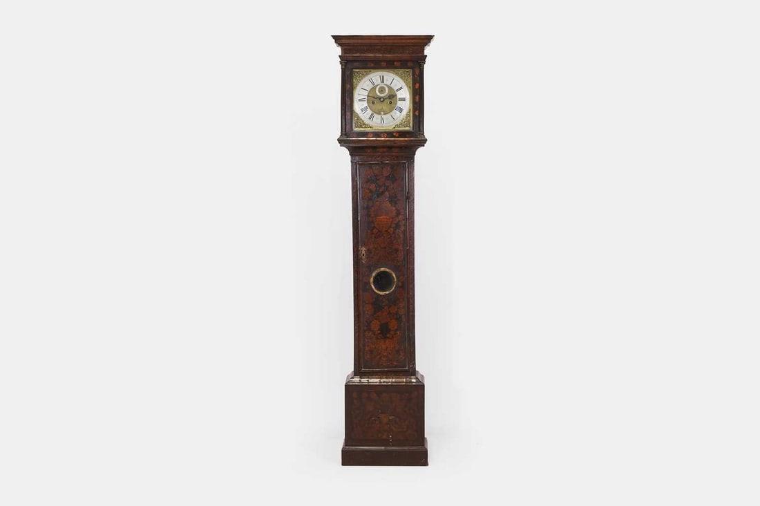 A William and Mary walnut and marquetry longcase clock, circa 1700, attributed to George Cotton, (1 of 3)