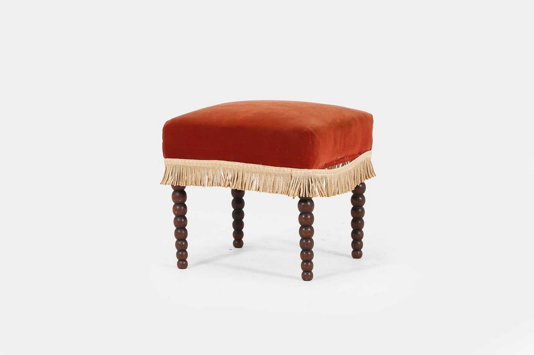 A late Regency footstool, circa 1825, (1 of 3)