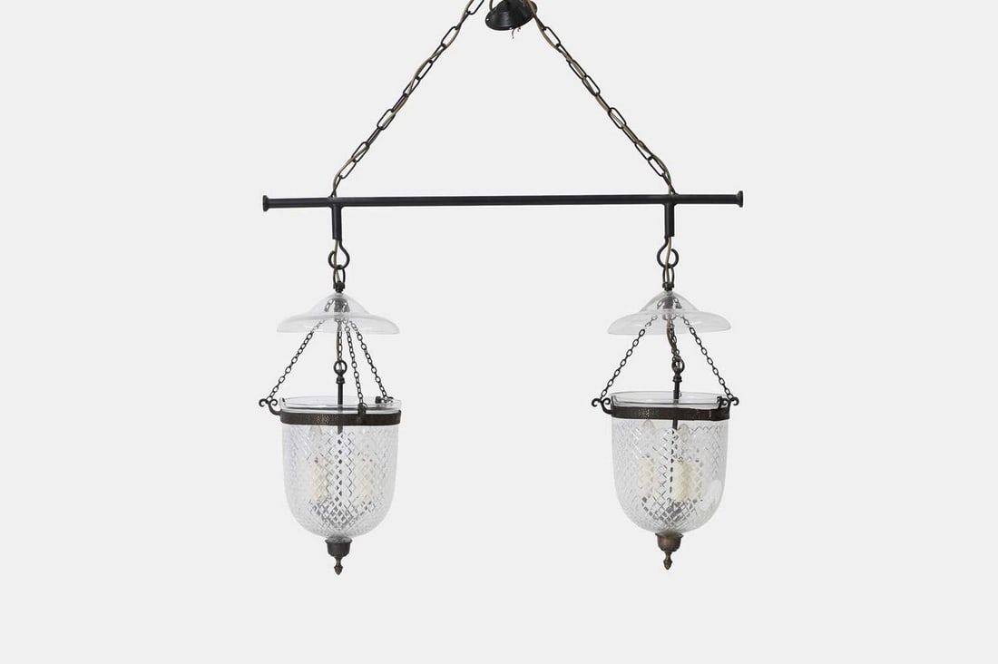 A George III-style ceiling light, of recent manufacture, (1 of 4)