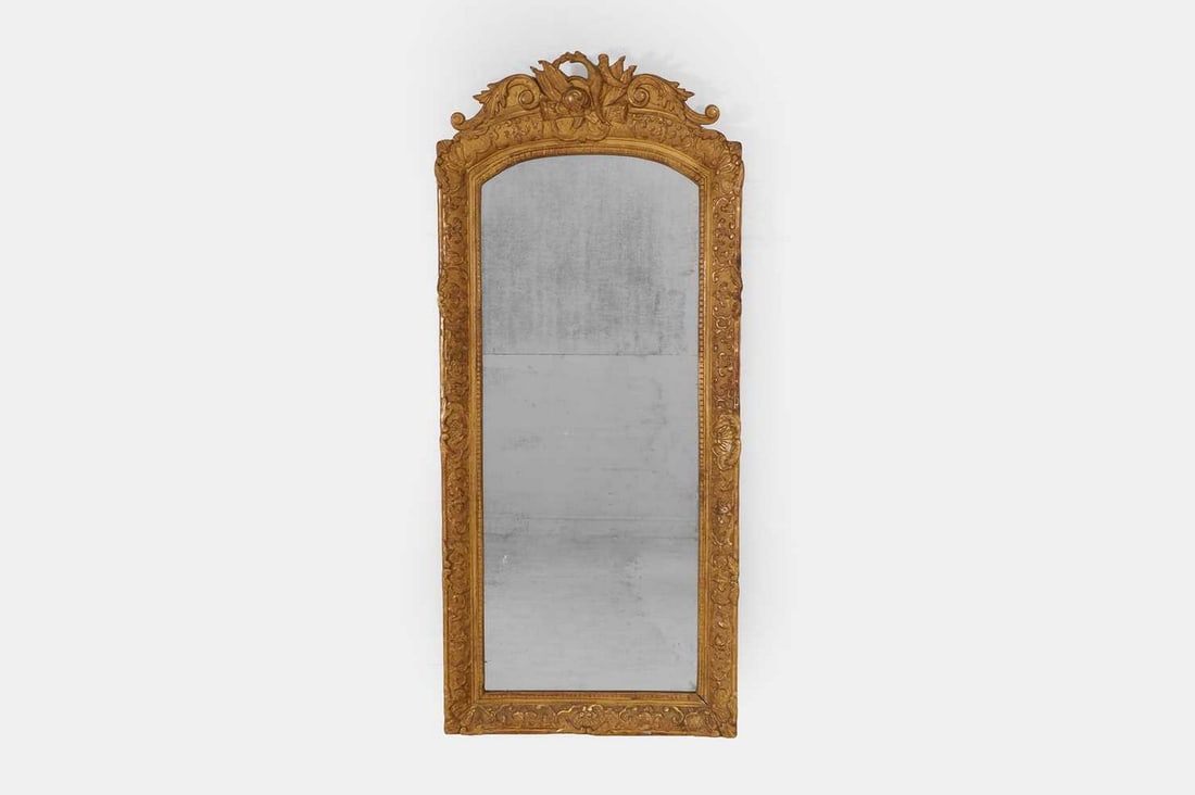A Louis XV large giltwood pier mirror, mid-18th century, (1 of 3)