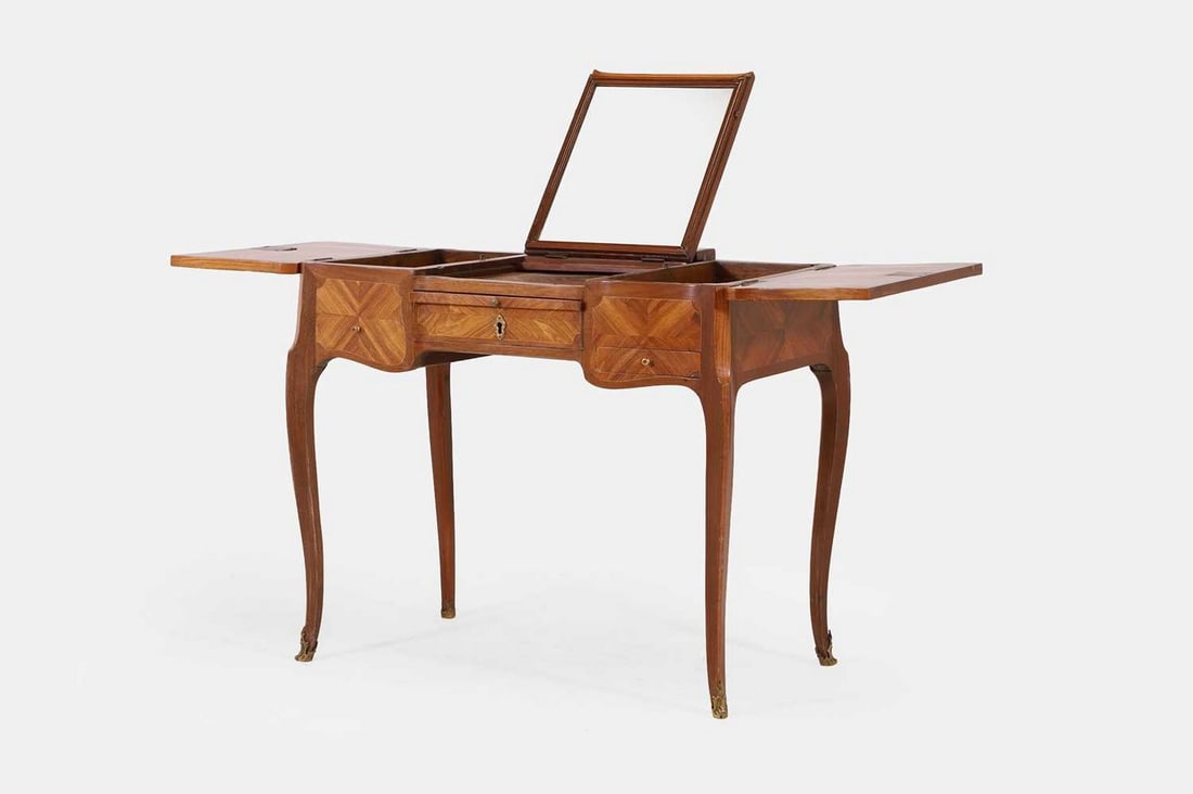 A kingwood and amaranth poudreuse attributed to Roger Vandercruse Lacroix (French, 1728-1799), third (1 of 5)