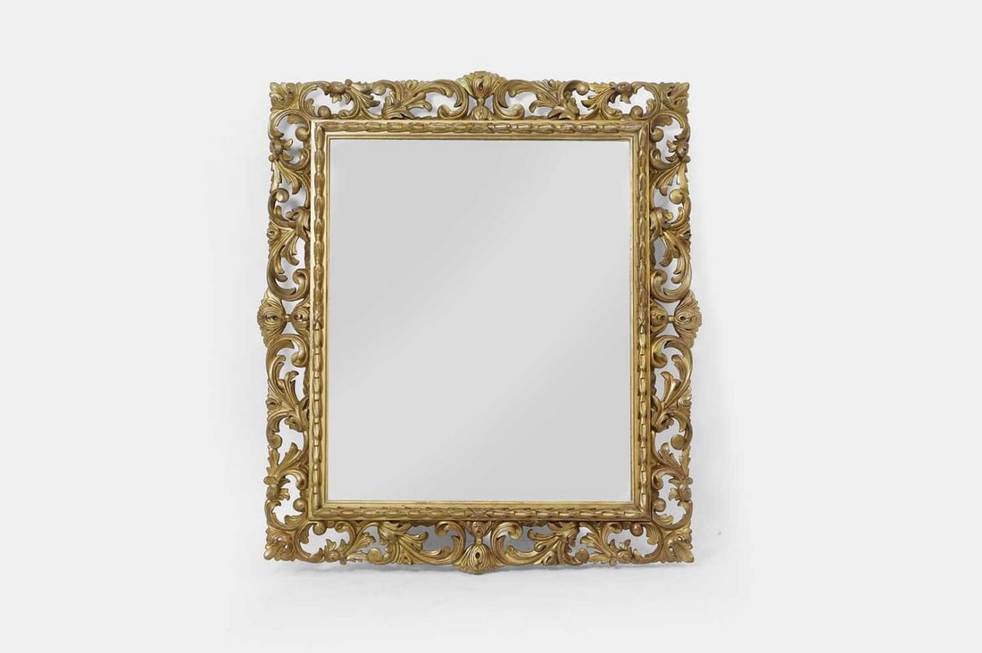 A giltwood mirror in the Florentine style, early 20th century, (1 of 3)