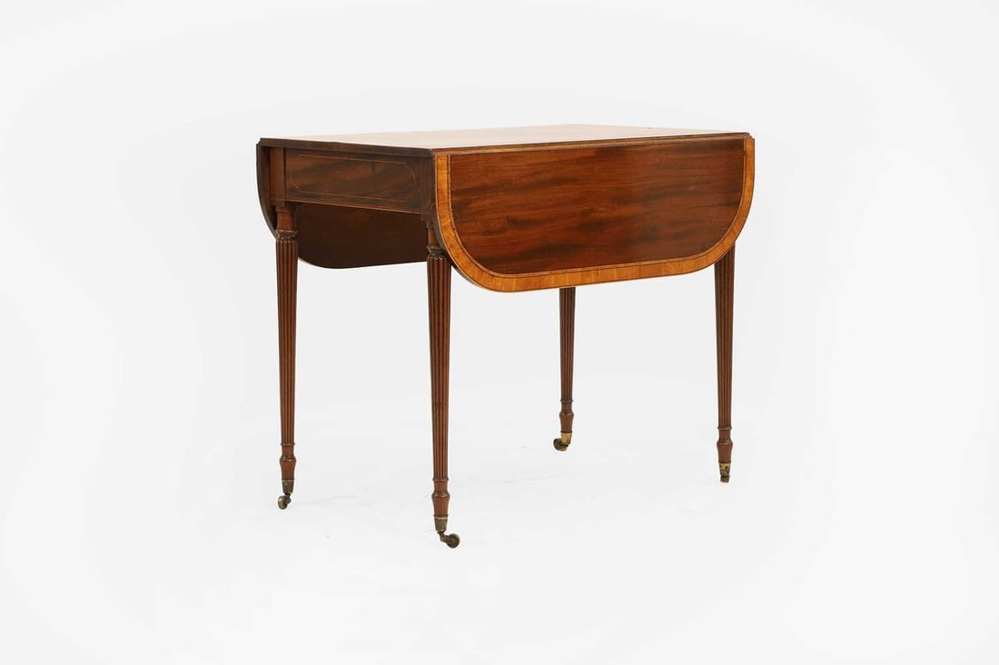 A late Georgian mahogany Pembroke table, late 18th century, (1 of 4)