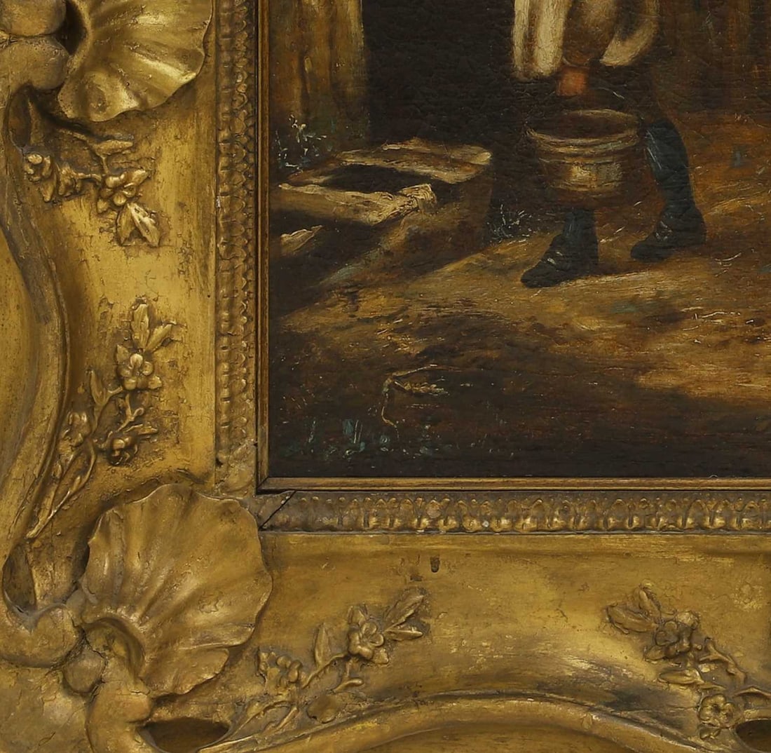 Manner of George Morland In the pigsty - 3