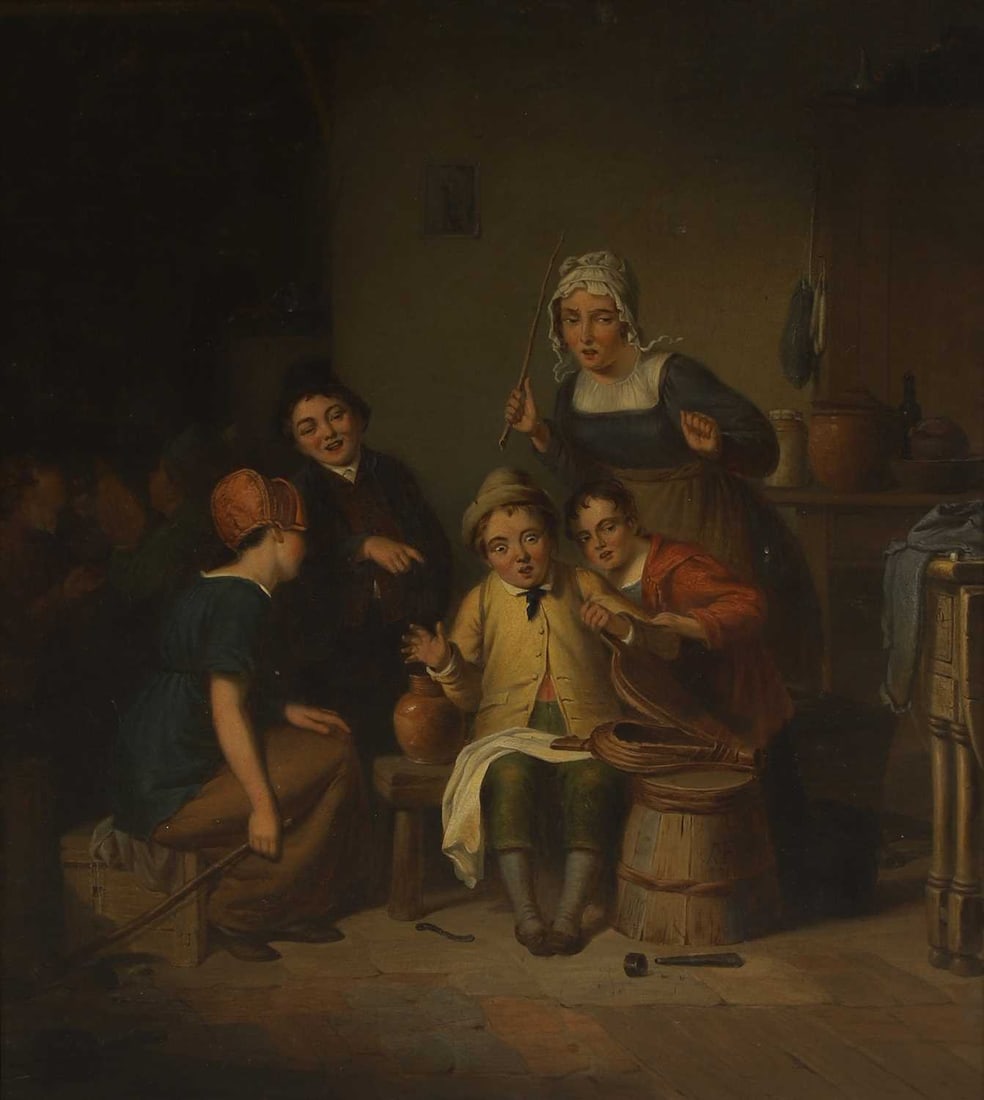 Robert Farrier (British, 1796-1879) 'Philosopher in Search of the Wind' (1 of 4)