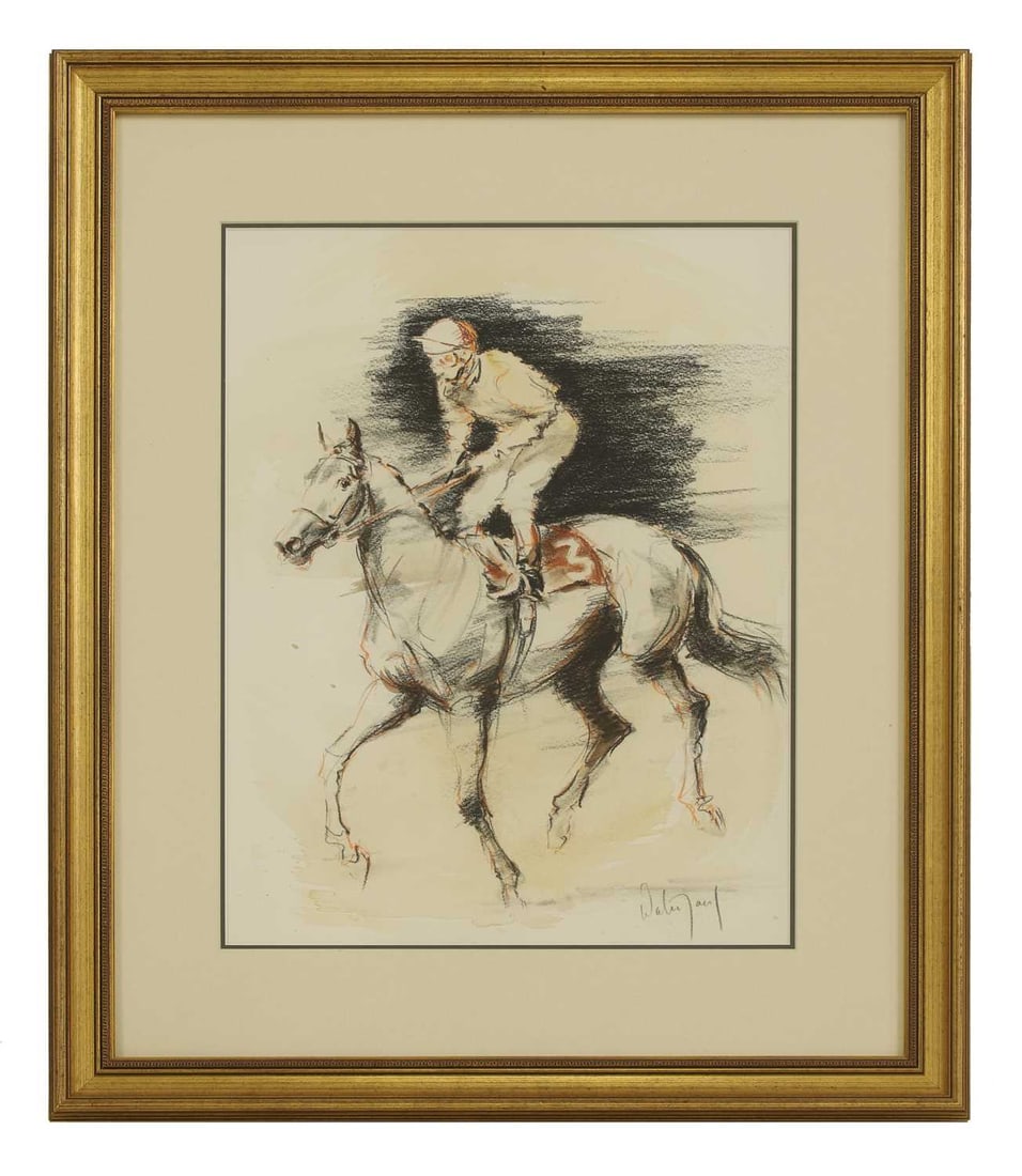 Hubert de Watrigant (French, b.1954) Horse and jockey - 2