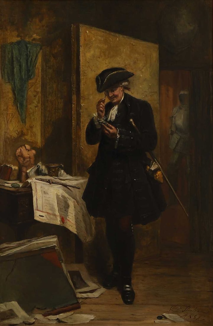 George Clark Stanton ARSA (British, 1832-1894) ‘The Collector’ (1 of 4)