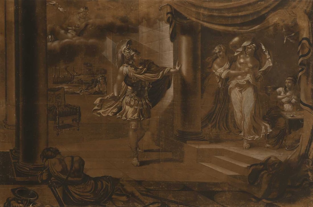 Joseph Hoffmann (German, 1764-1812) The Abduction of Helen (1 of 3)