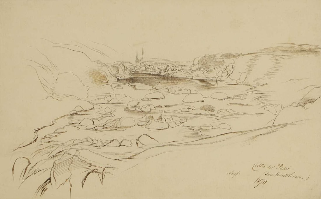 Edward Lear (British, 1812-1888) 'Certosa del Pesio (San Bartolomeo)' (1 of 5)