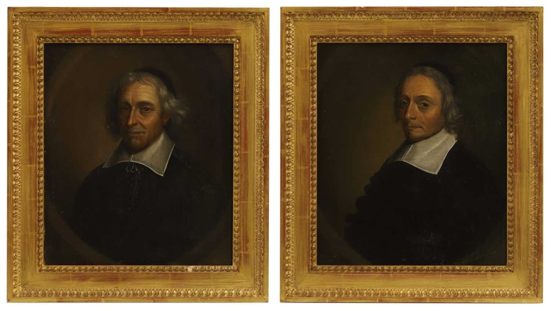 Flemish School, 17th century Two portraits of clerics, bust-length, in clerical dress (1 of 7)