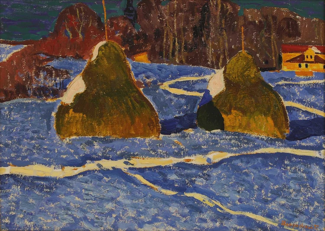 Yuri Matushevski (Russian, 1930-1999) 'First Snow' (1 of 4)