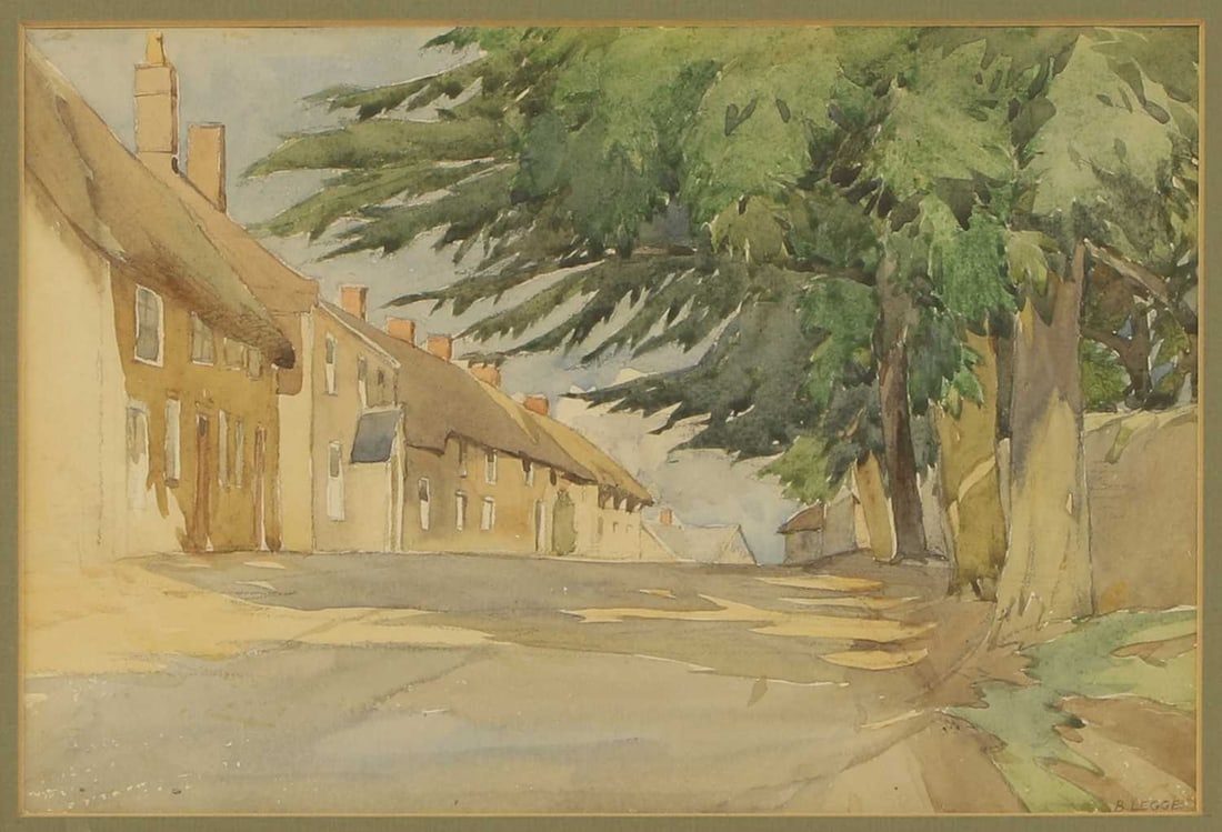 Barbara Legge (British, 20th century) Street scene - 2