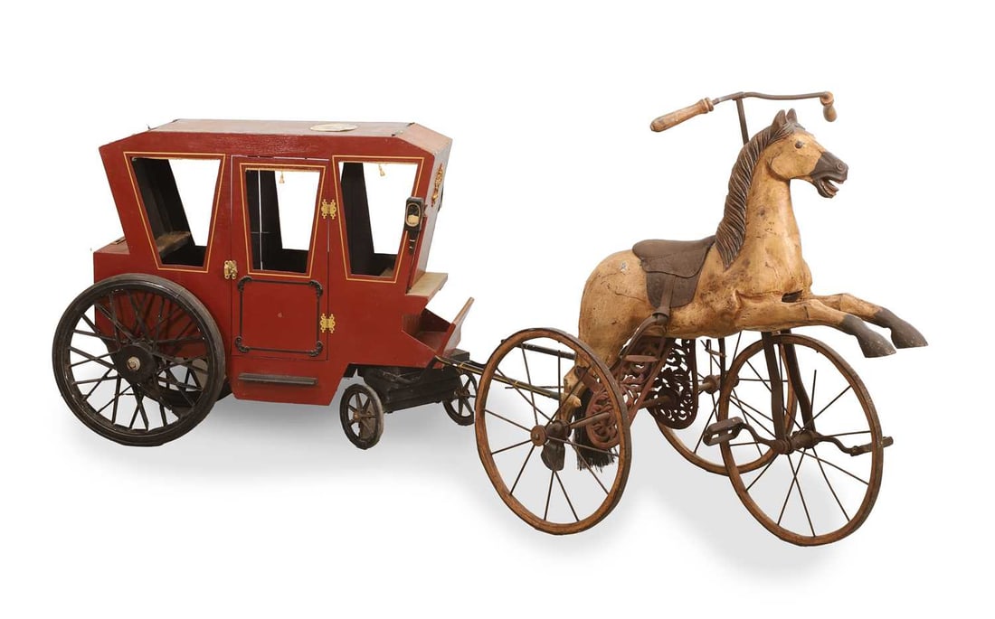 A reproduction Victorian horse tricycle, 20th century, - 2