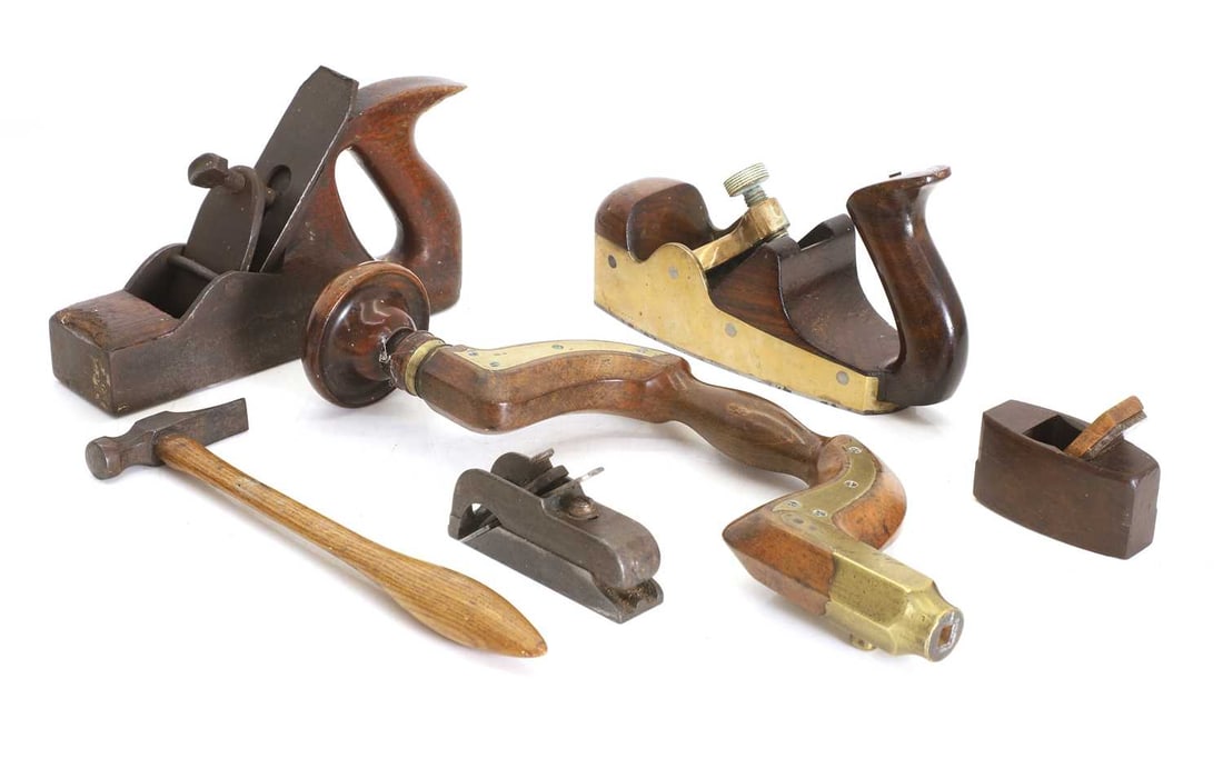 A brass Norris plane, late 19th century, (1 of 2)