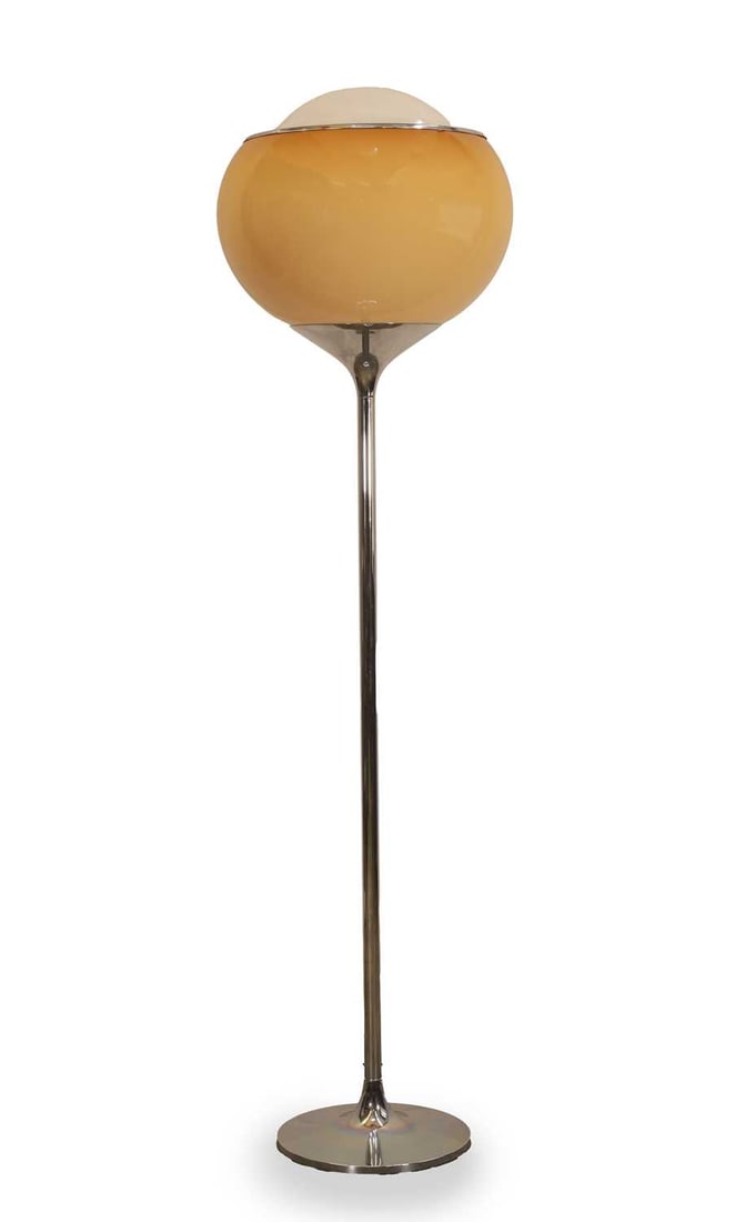 Harvey Guzzini (Italian, 1929-2020), circa 1970s, a 'Grand Bud' standard or floor lamp, (1 of 2)