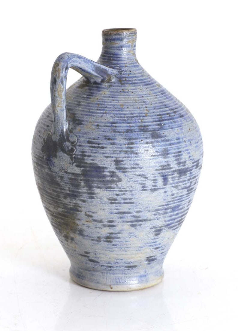 A Martin Brothers glazed stoneware ewer, dated 1909, - 2