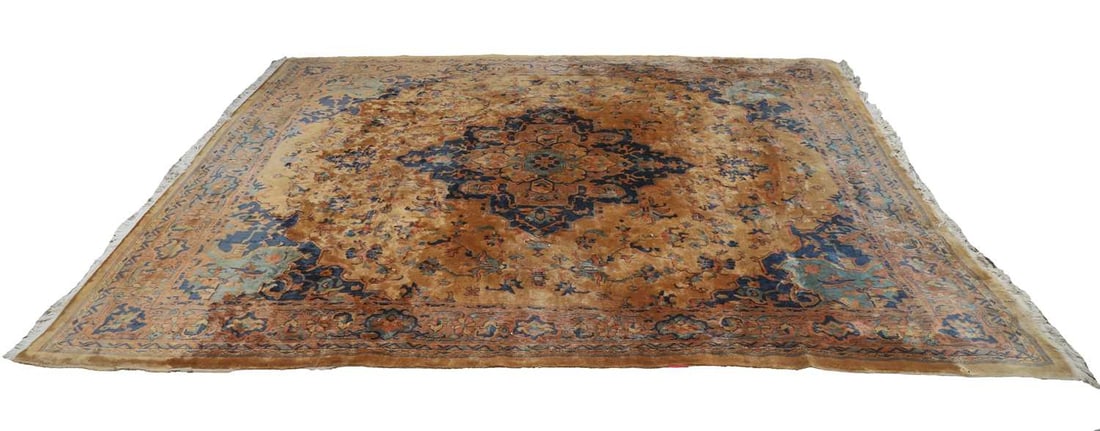 A large brown ground Persian carpet,: A large brown ground Persian carpet, 20th century 350cm x 275cm Provenance: The contents of Thornton House, Clare.
