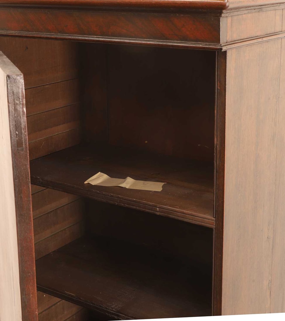 A George III mahogany pedestal cabinet, early 19th century, - 2