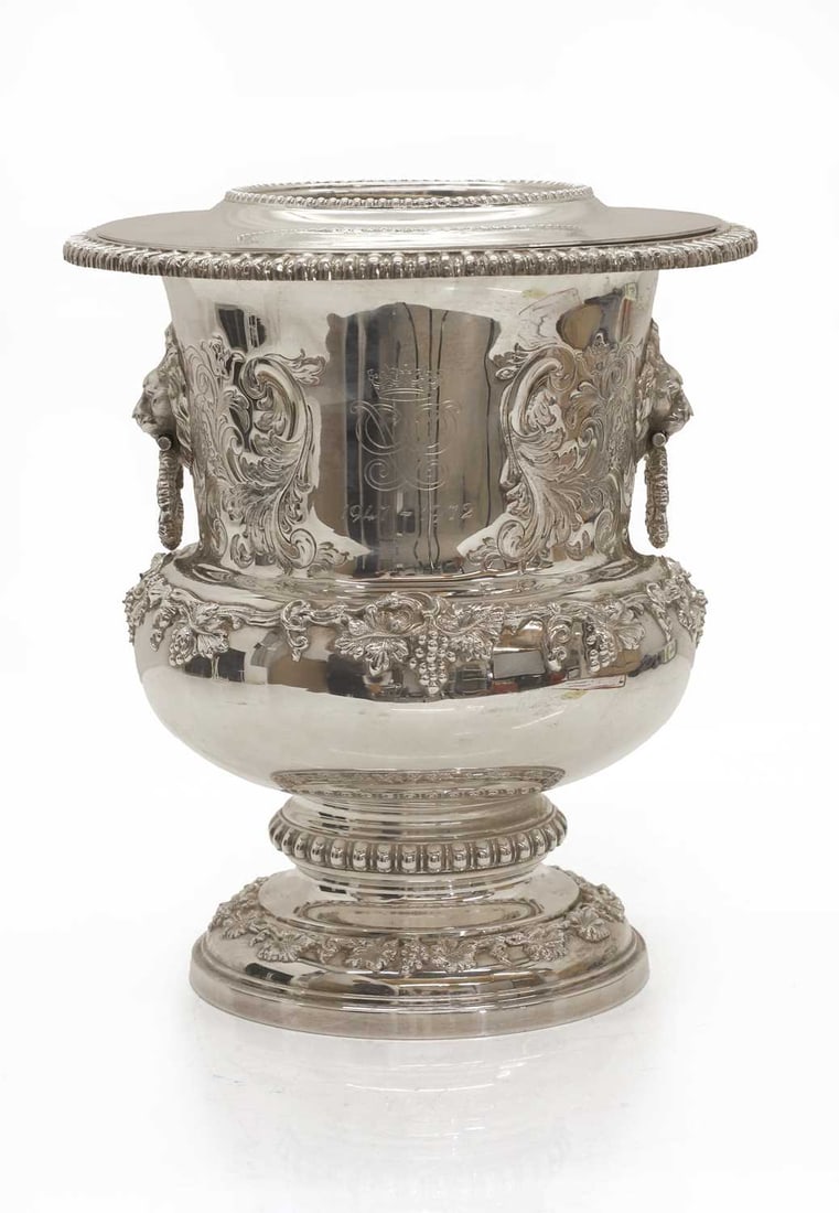 An Elizabeth II silver wine cooler, Garrard and Co., London, 1973 - 2
