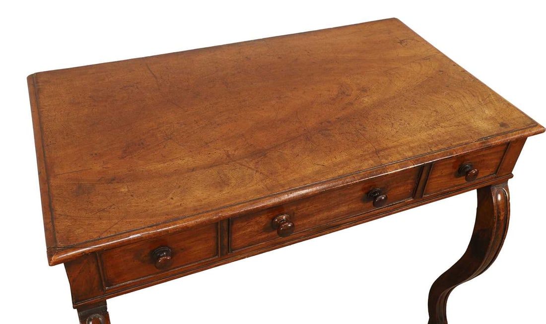 A William IV mahogany side table, second quarter 19th century, - 2