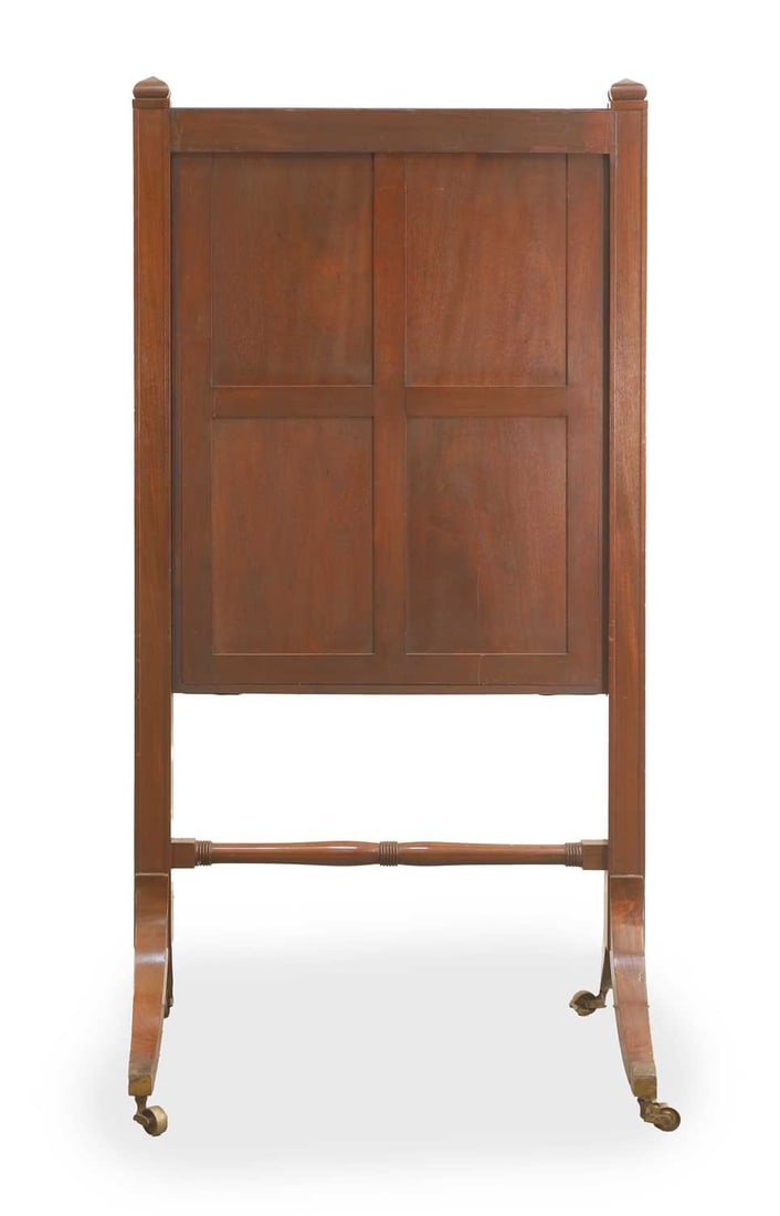 A Regency mahogany cheval mirror, circa early 19th century, - 2