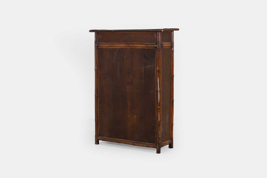 A Victorian bamboo bookcase, c.1880, - 4