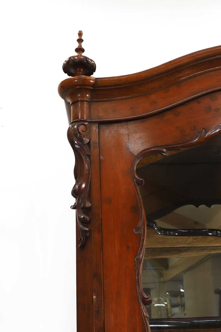 A Biedermeier glazed cabinet, late 19th century, - 2