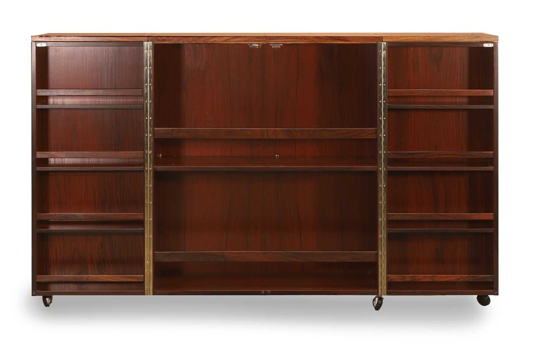 A teak cocktail bar, circa 1970s, - 2