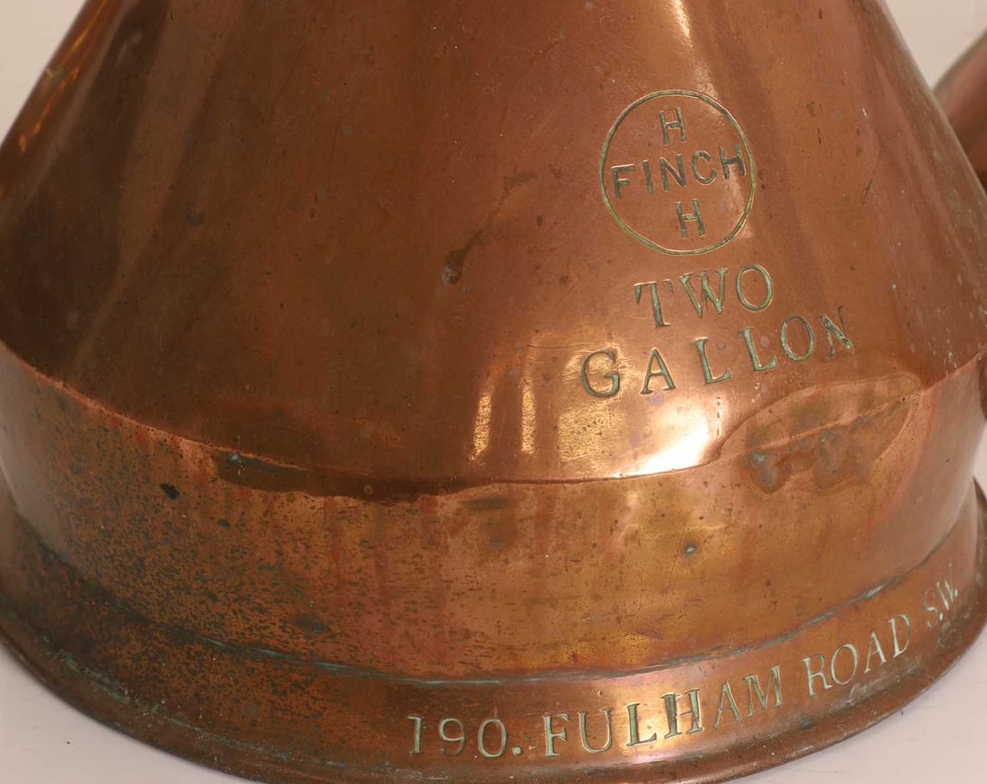 A graduated set of copper haystack measures, - 2