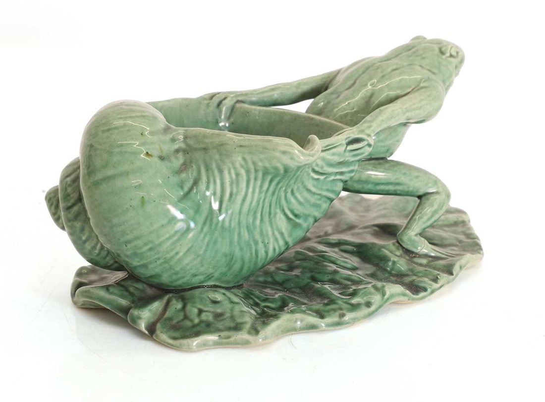 A Watcombe Pottery novelty spoon warmer, circa 1870, - 2