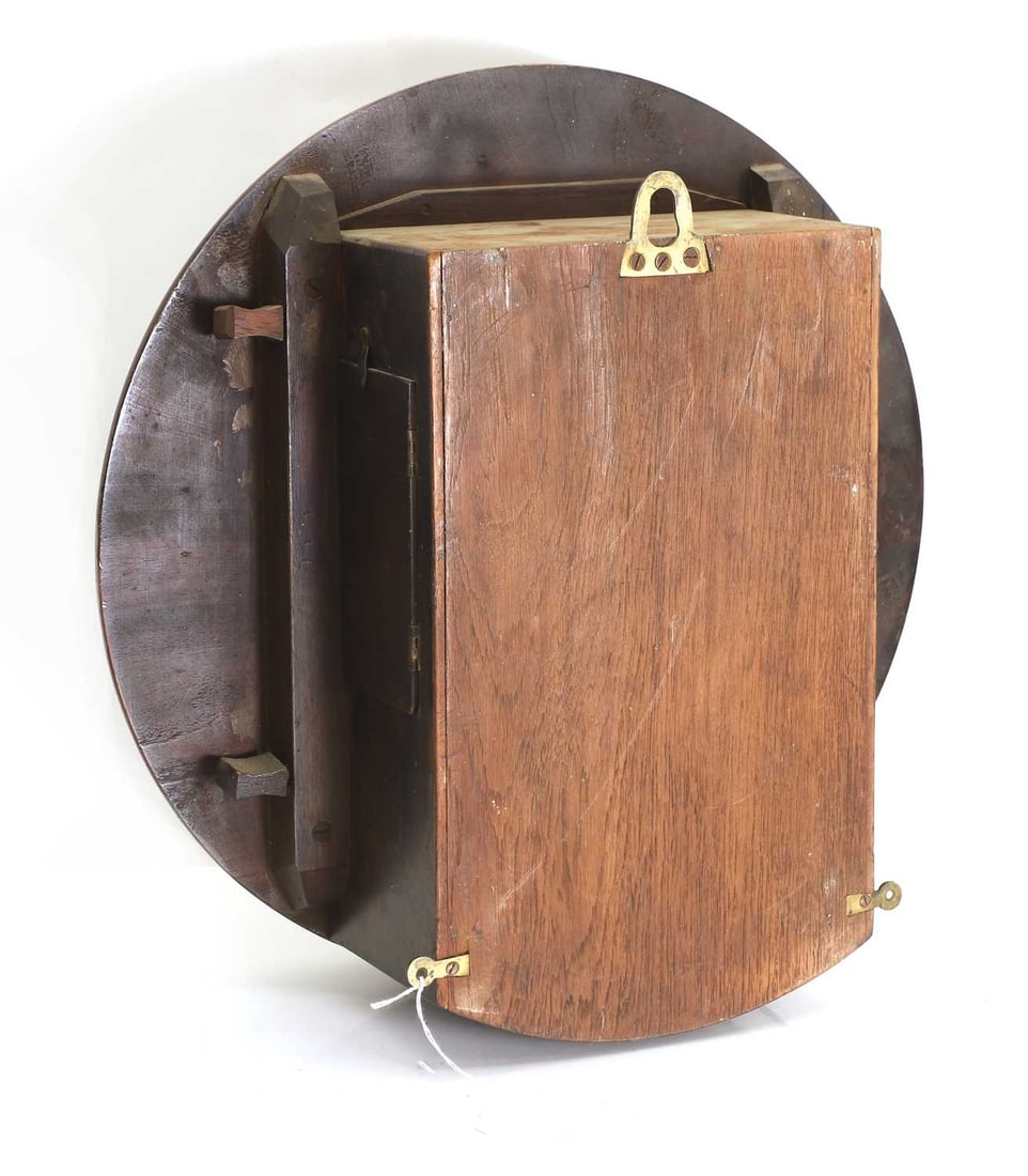 A mahogany wall clock, early 20th century, - 2