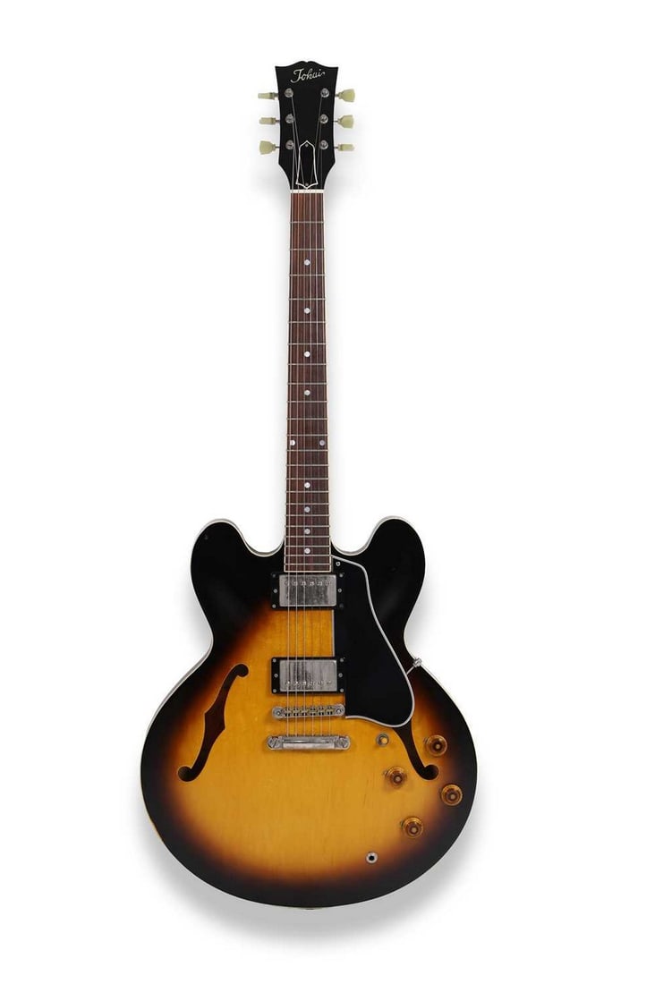 A 1981 Tokai ES100J semi-acoustic electric guitar, (1 of 6)