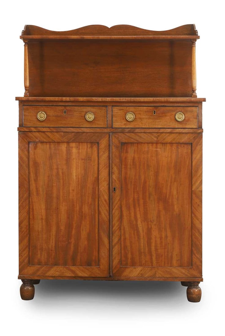 A mahogany chiffonier, 19th century, (1 of 2)