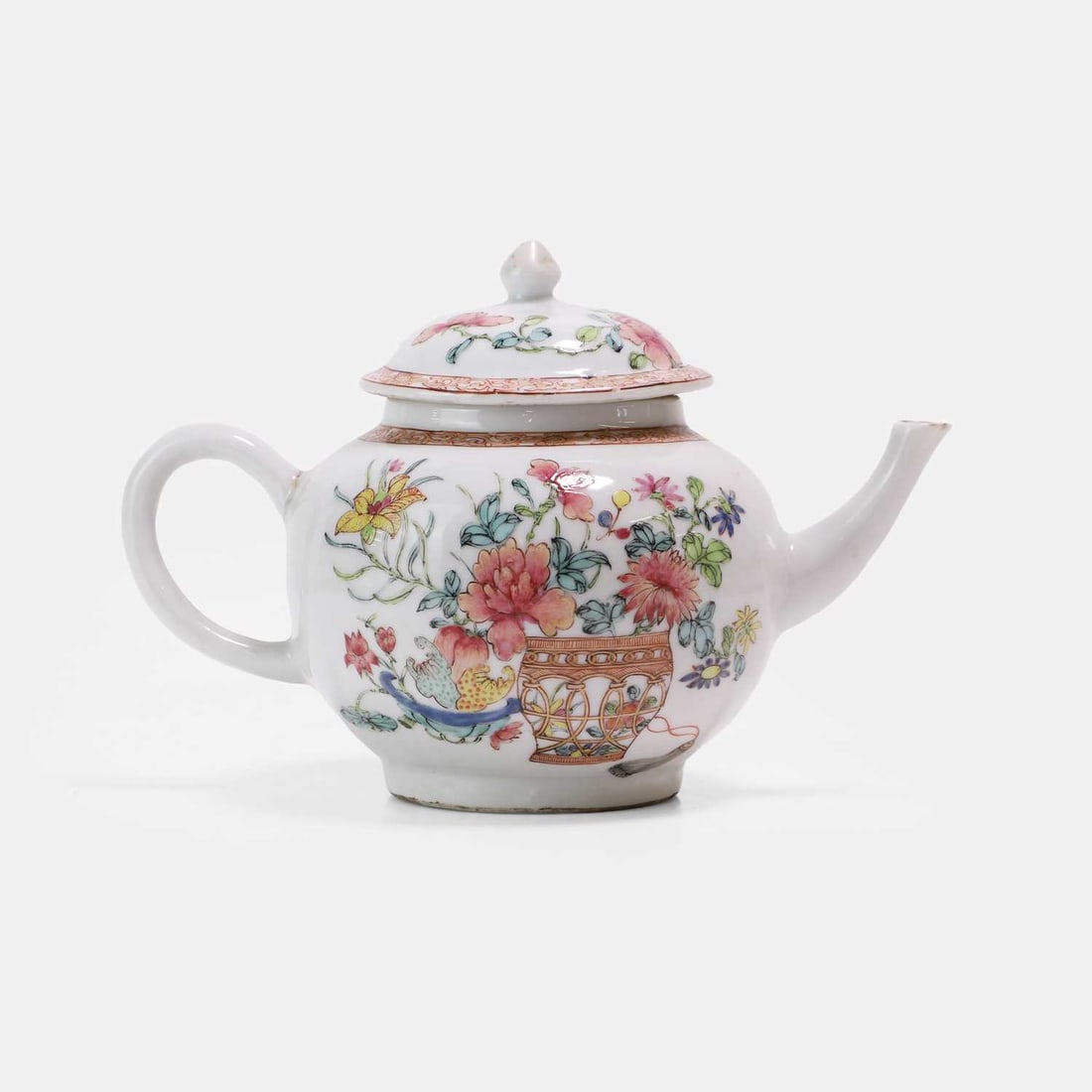 A Chinese famille rose teapot, 18th century, - 2