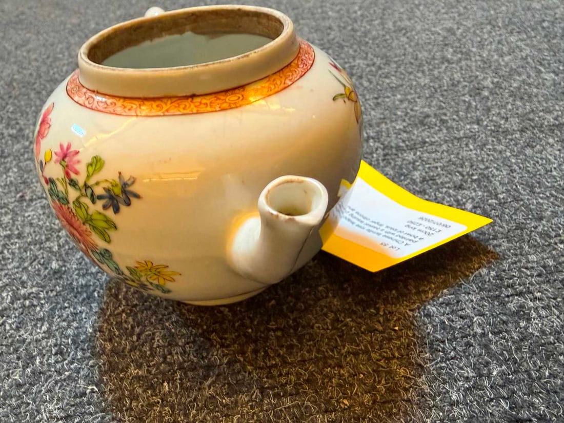 A Chinese famille rose teapot, 18th century, - 4